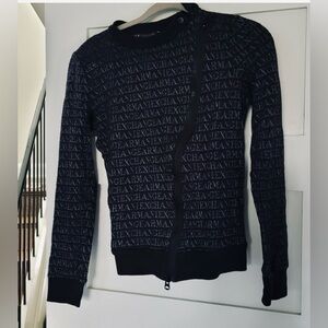 Armani Exchange Black Sweater Cardigan